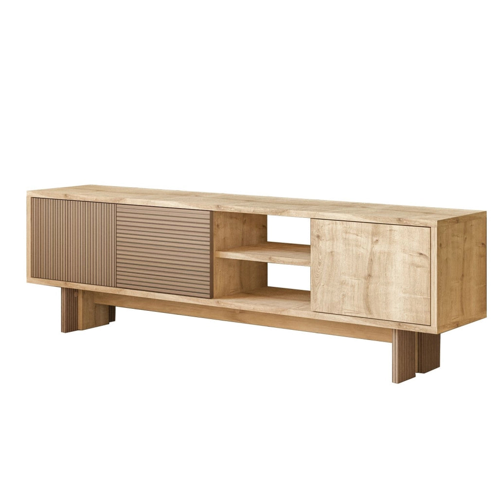 Porta TV in legno "Ravello" - 150 x 30 x 45 cm - Beige