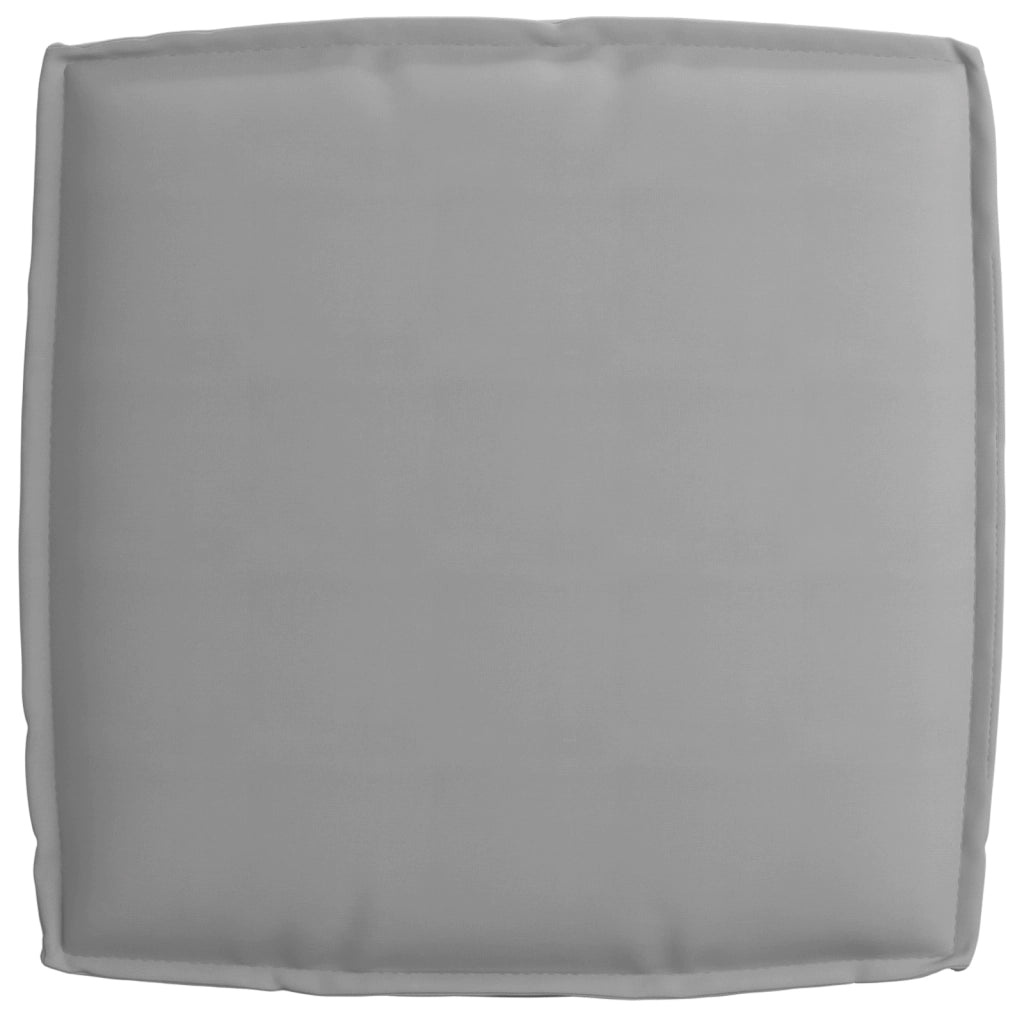 Cuscino per Pallet per Sedia Grigio 60x60x12 cm Tessuto Oxford