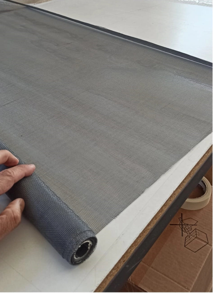 Rete zanzariere Laterale ricambio in Kit 160 x 250 universale con tasca per porte e finestre