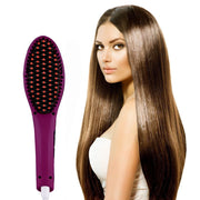 Trade Shop - Piastra Elettrica Ionica Lcd Snoda Liscia Capelli Spazzola Temperatura 908 -
