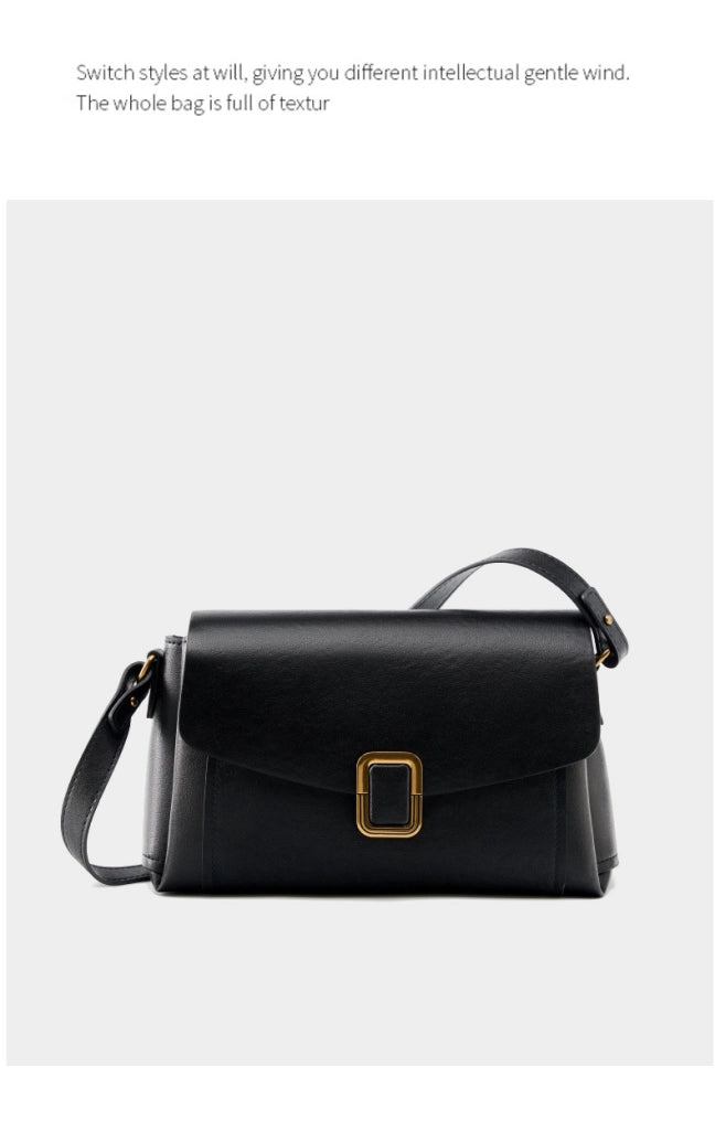 Borsa tote da donna in vera pelle nera