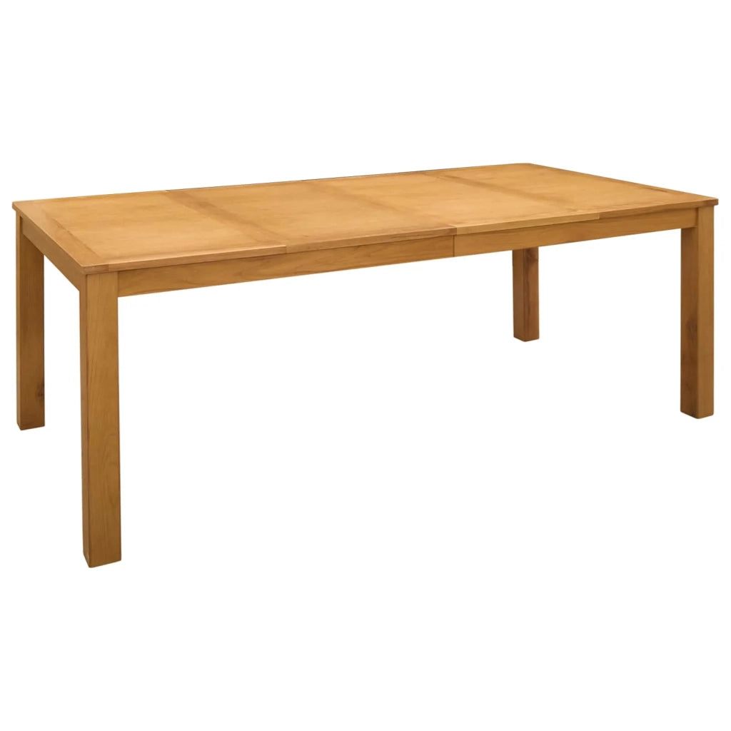 Set da pranzo 9 pz Beige Legno di Quercia Massello 3430402