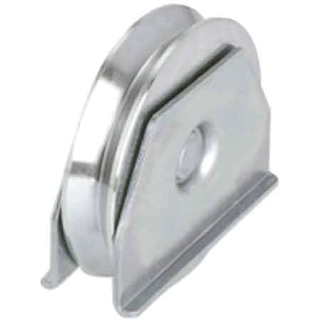 RUOTA CON SUPPORTO LATERALE PER CANCELLI GOLA Y 120 mm