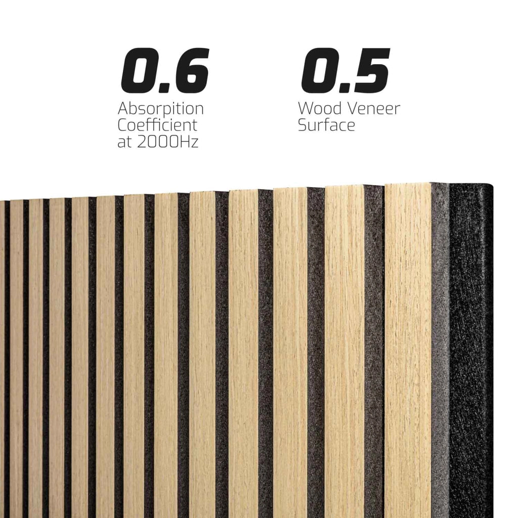 Beethoven - Set di 4 pannelli fonoassorbenti decorativi in legno 150x60 cm, beige