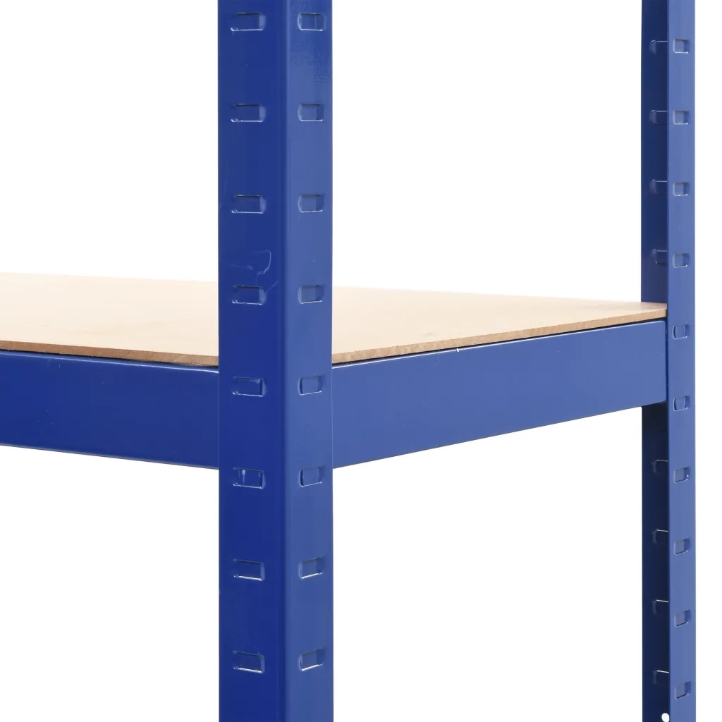 Mensole Portaoggetti 2 pz Blu 80x40x160 cm in Acciaio e MDF cod mxl 40117