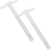 Lineaal trasparente in plastica - Adatto per disegno e lavori di progettazione - 30 cm - Calibratrici metriche e in polliche