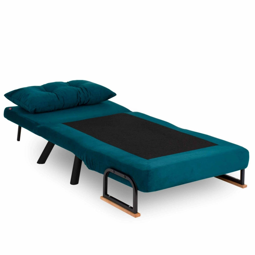 Poltroncina Keoni, Poltrona Reclinabile, 60x78x78h cm Verde Acqua