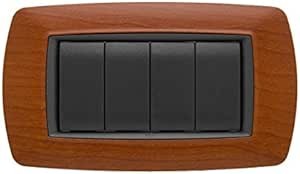 Placca Life 4P. Legno Chiaro, FEB 2984/LC