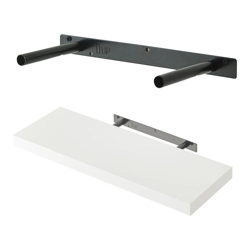 Set di 3 mensole da parete moderno mobile contenitore 60 x 20 x 4 cm bianco 03_0009780