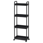 Carrello Cucina Andy Nero Dimensione 36x25x75 Cm