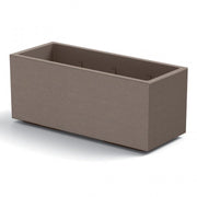 Vaso Fioriera Matheria da 100cm di design moderno vari colori con ruote Colore: Avana