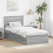 Struttura del letto Grigio Sonoma 90 x 190 cm Legno multistrato 3408709