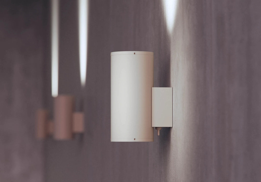 Sunset XL 16W Applique LED da Parete per Interni ed Esterni IP65, Luce Indiretta, Selezione CCT 2700K/3200K/4000K, Bianco - Beneito & Faure