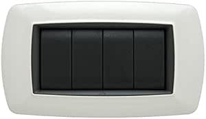 Placca Life 4P. Bianco, FEB 2984/WH