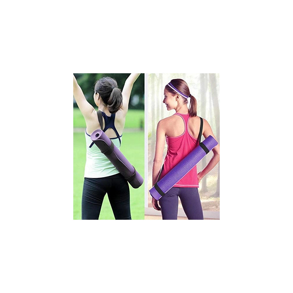 Trade Shop - Corda Porta Tappetino Trasporto Tappetino Yoga Pilates Cinghie Regolabili Uomo Donna -