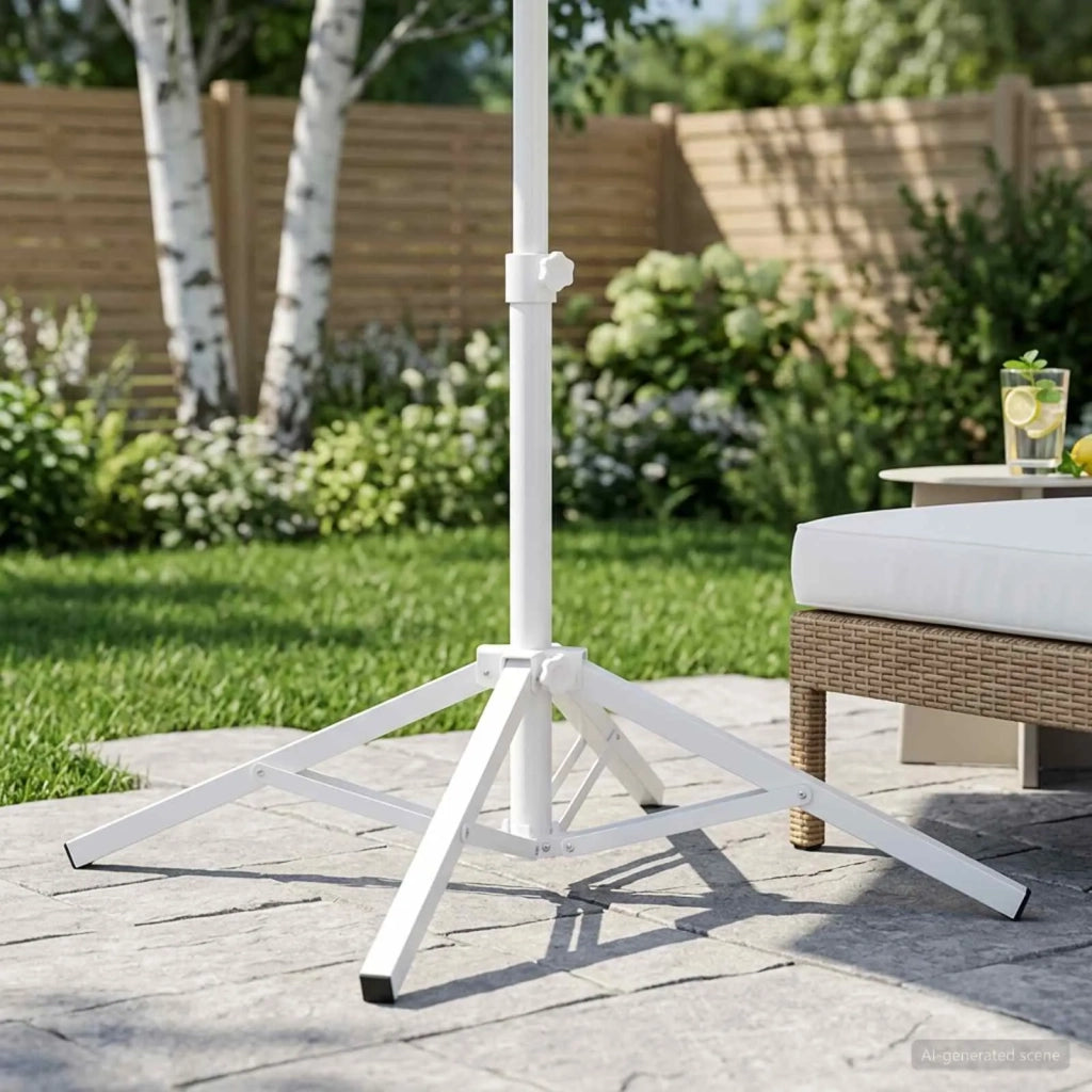Supporto Parasol Bianco Acciaio per 25-32 mm Palo 42010378