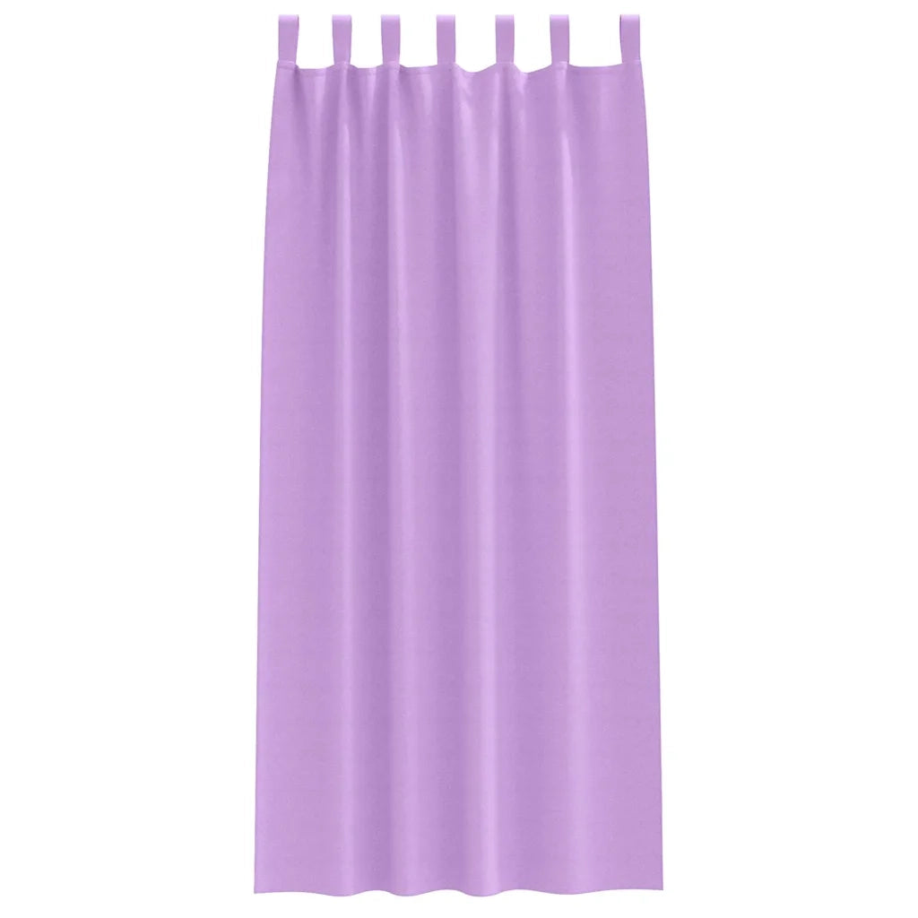 vidaXL Tende con tende 2 pcs Viola Poliestere