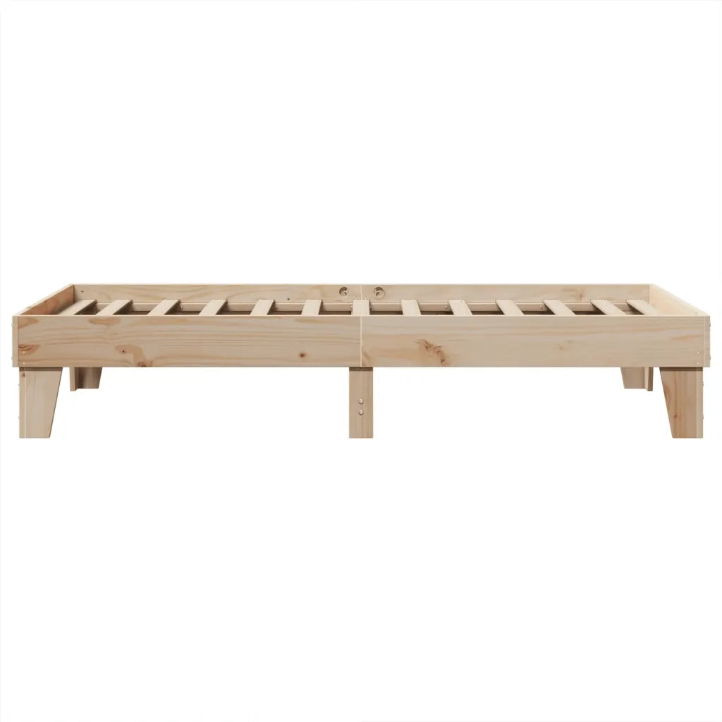 Letto senza Materasso 90x190 cm in Legno Massello di Pino 855376