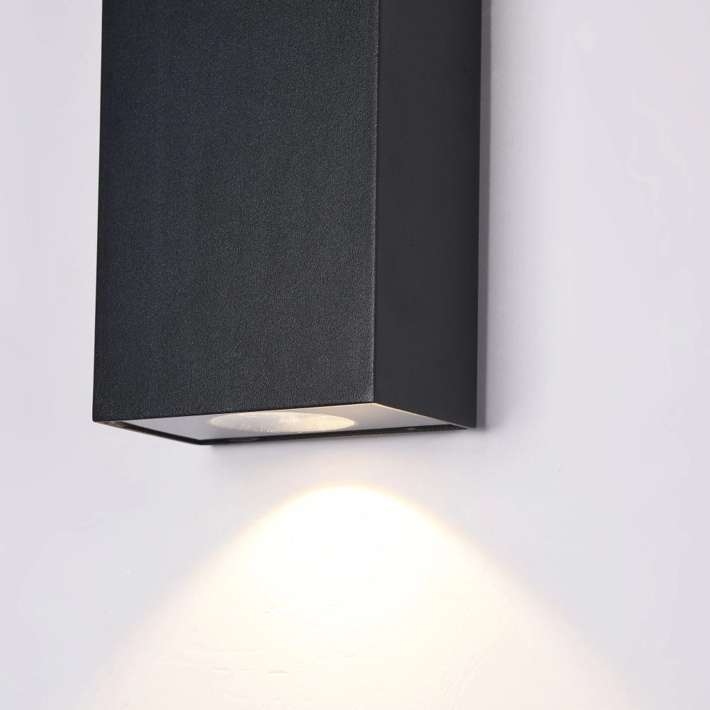 Lampada da parete Outdoor in Metallo Times Square Nero