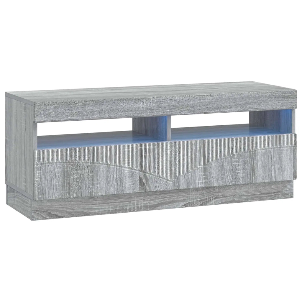 Mobile TV LED a 5 pezzi Sonoma grigio Legno ingegnerizzato 3416847