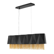 Lampada a sospensione Zuma Hinkley nero/oro satinato 6xE27