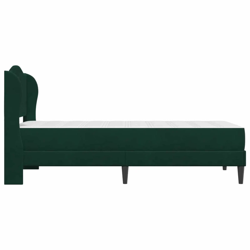 Struttura del letto-Giroletto Verde Scuro 100 x 200 cm Velluto 676774