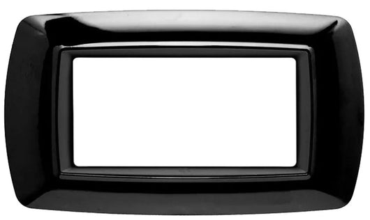 Placca Life 4P. Nero C/Adattat., FEB 2984/N