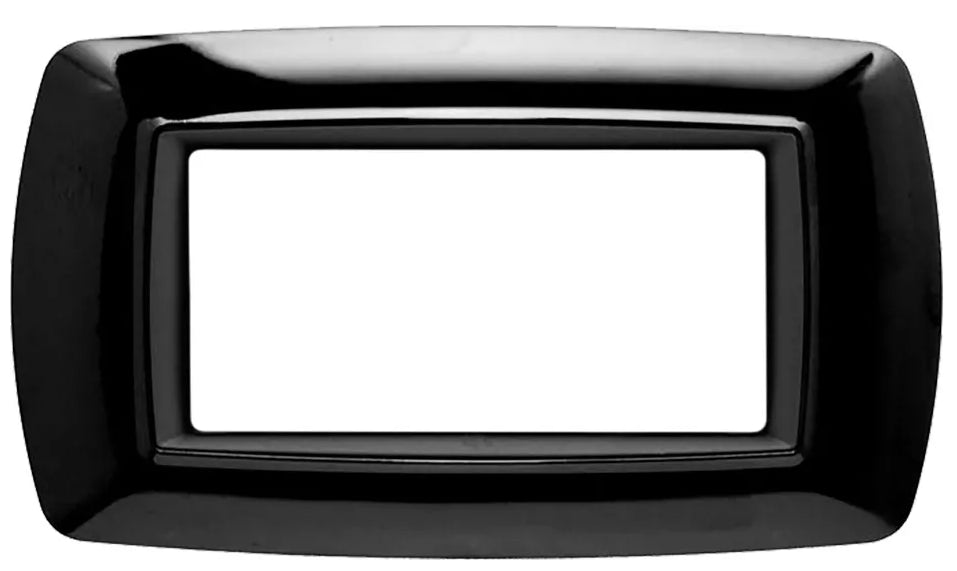 Placca Life 4P. Nero C/Adattat., FEB 2984/N