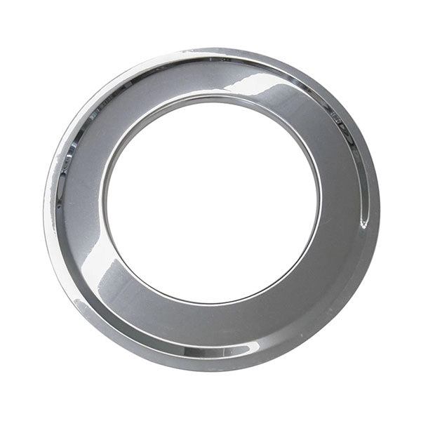 Rosone tondo canna fumaria stufa caldaia pellet acciaio inox D. 100 mm.