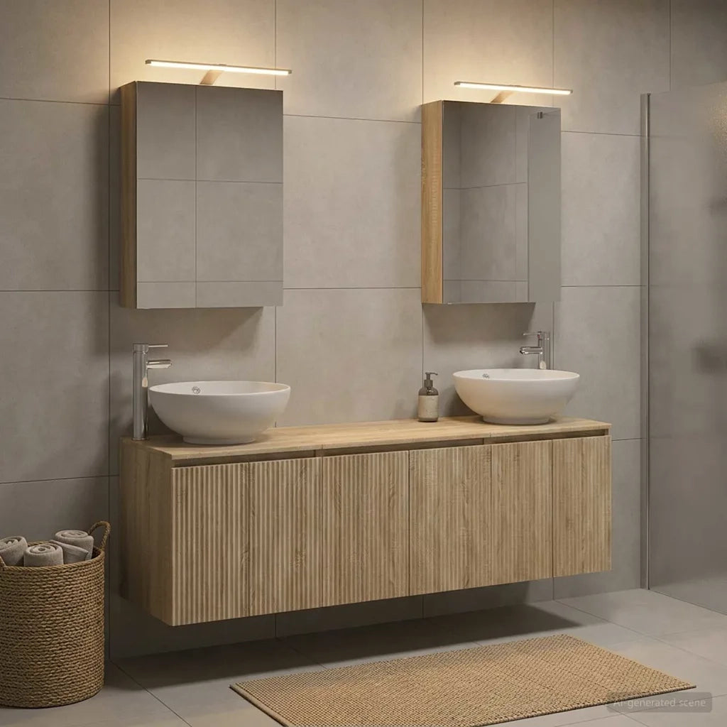 Set di Armadi da Bagno 5 pcs Rovere Sonoma Legno ingegnerizzato 3406473