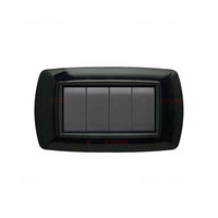 Placca Life 4P. Nero Glittering +Ad., FEB 2984/NG