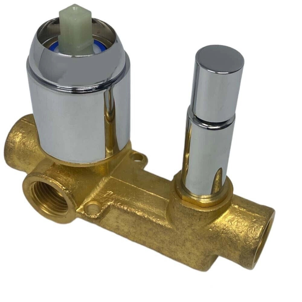 Rubinetto miscelatore da parete ad incasso doccia con deviatore 2 vie CUBE 87123