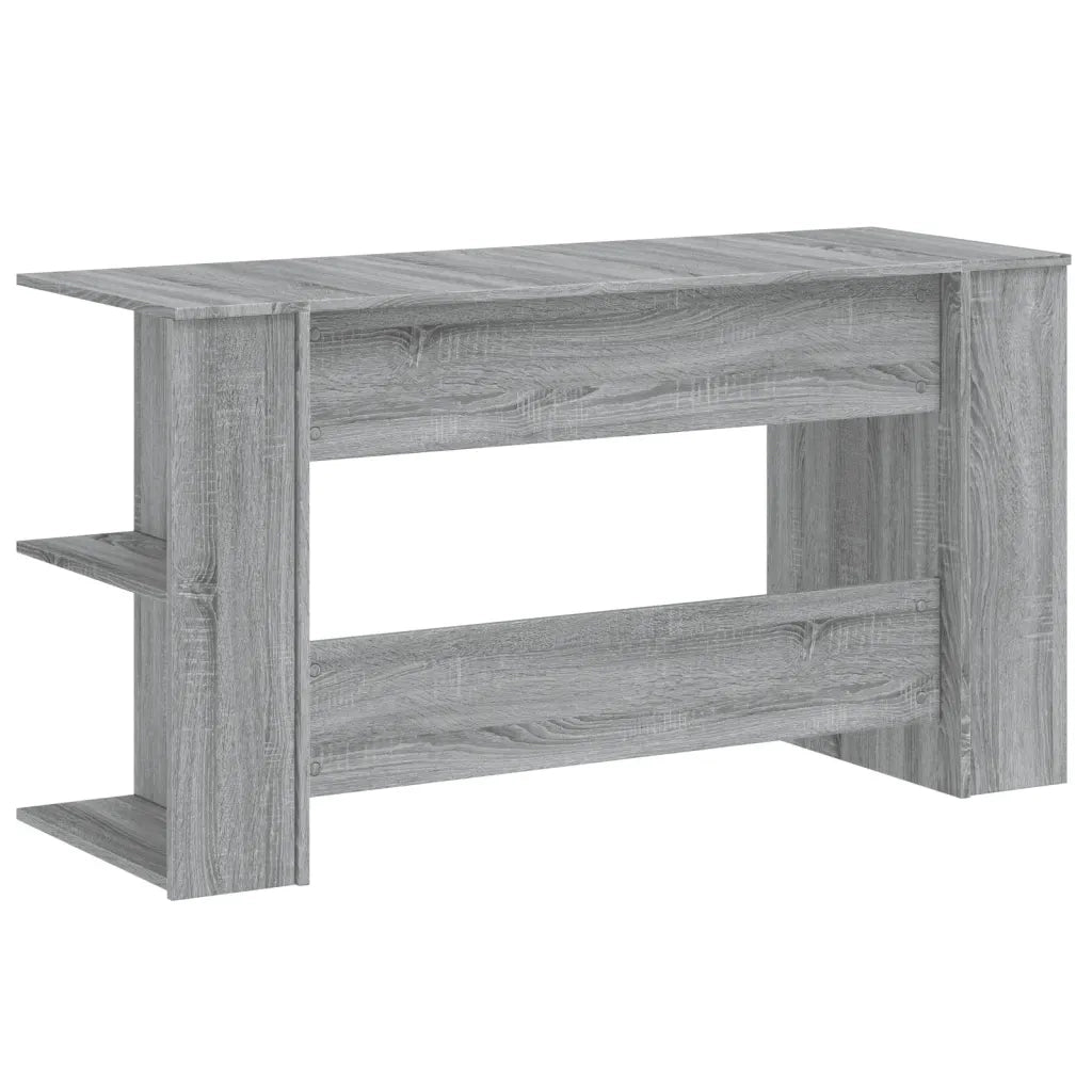 Scrivania | Tavolo da Ufficio Grigio Sonoma 140x50x75 cm in Legno Multistrato