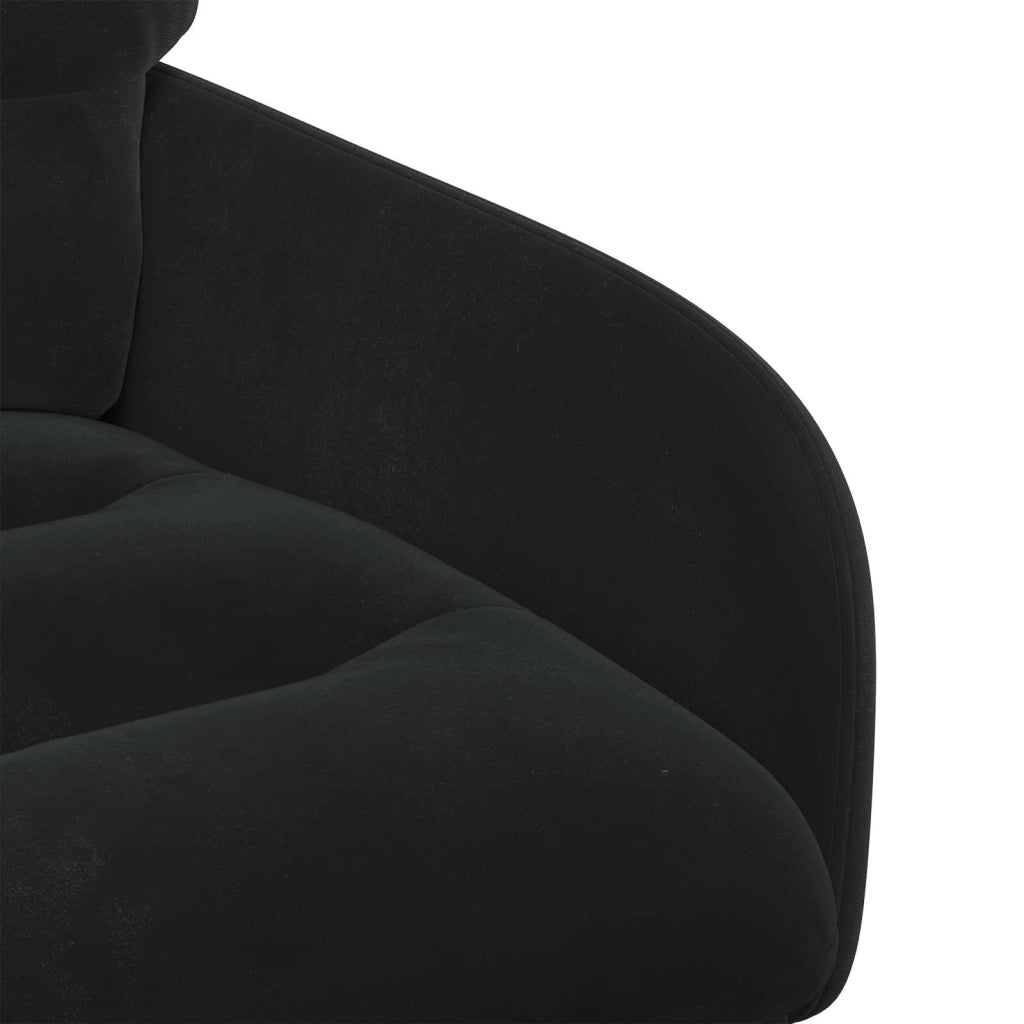 Sedie da pranzo 6 pcs Velluto (V) Nero 59 x 59,5 x 90 cm 3428252