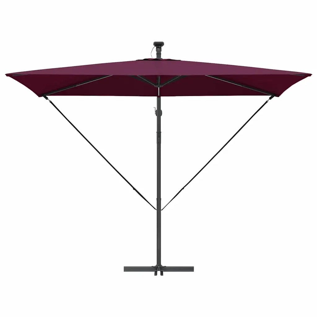 Ombrellone Rosso Bordeaux 294 x 200 x 270 cm 42003397