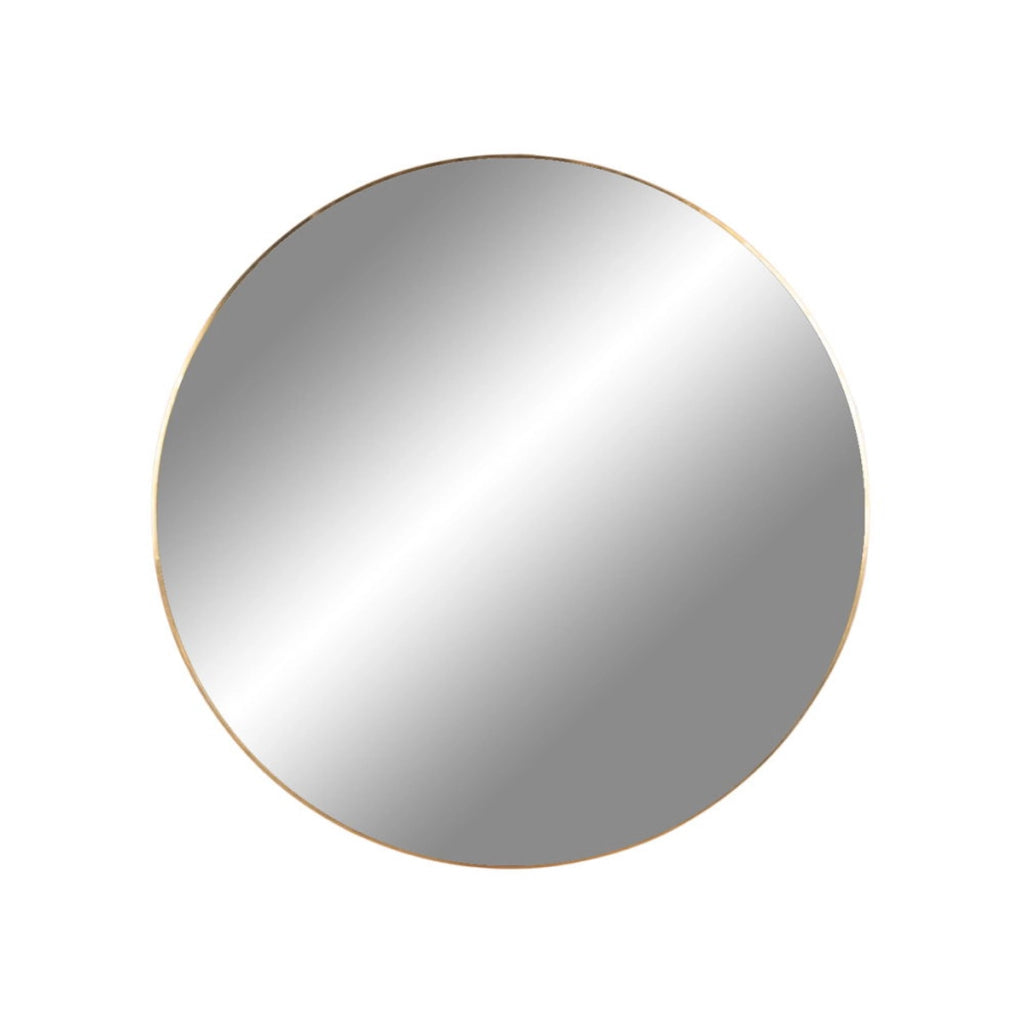 Specchio tondo da parete Jersey in acciaio color ottone o60 cm