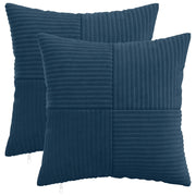 Federa 2 pcs ALMELO Blu navy 50 x 50 cm corduroy 914917
