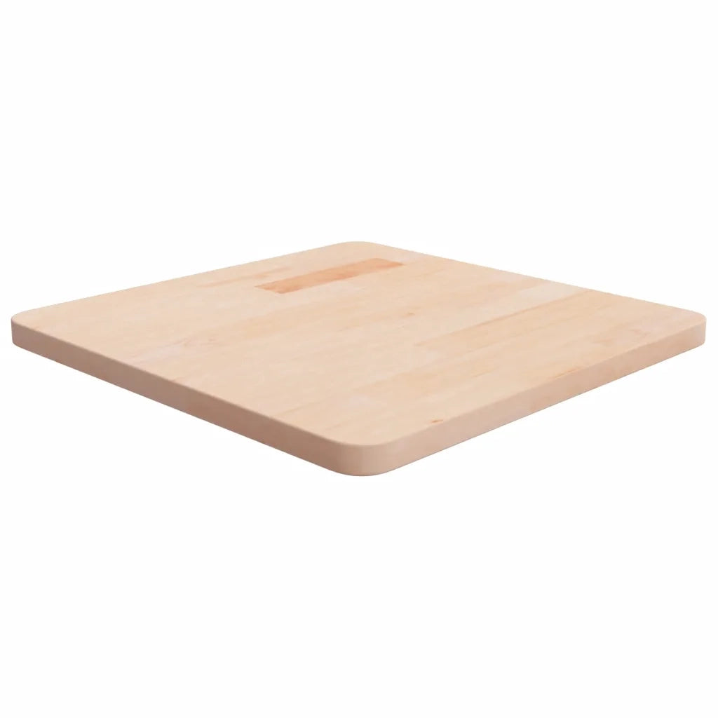 Piano Tavolo Quadrato 50x50x2,5 cm Massello Rovere Non Trattato cod mxl 74014