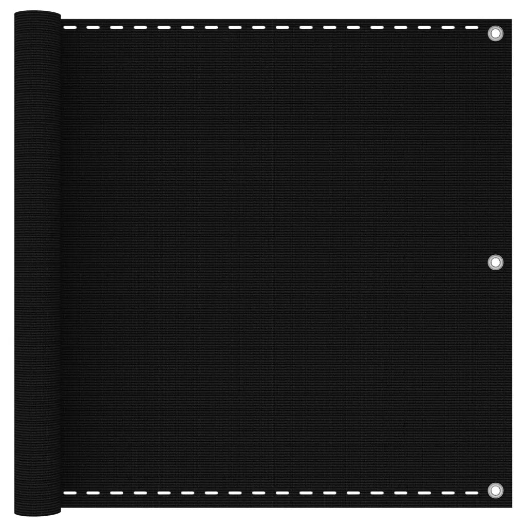 Paravento da Balcone Nero 90x300 cm in HDPE cod mxl 16194