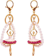Sospensione per chiavi con cristalli bling - sospensione per portachiavi con perle per donna - hanger per borsa e telefono cellulare accessori regalo.