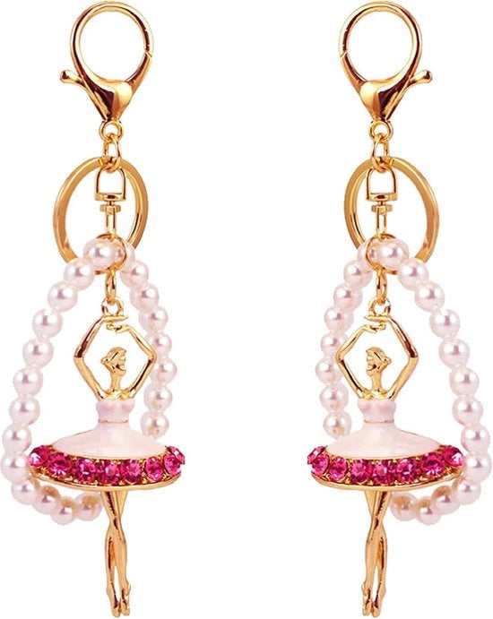 Sospensione per chiavi con cristalli bling - sospensione per portachiavi con perle per donna - hanger per borsa e telefono cellulare accessori regalo.
