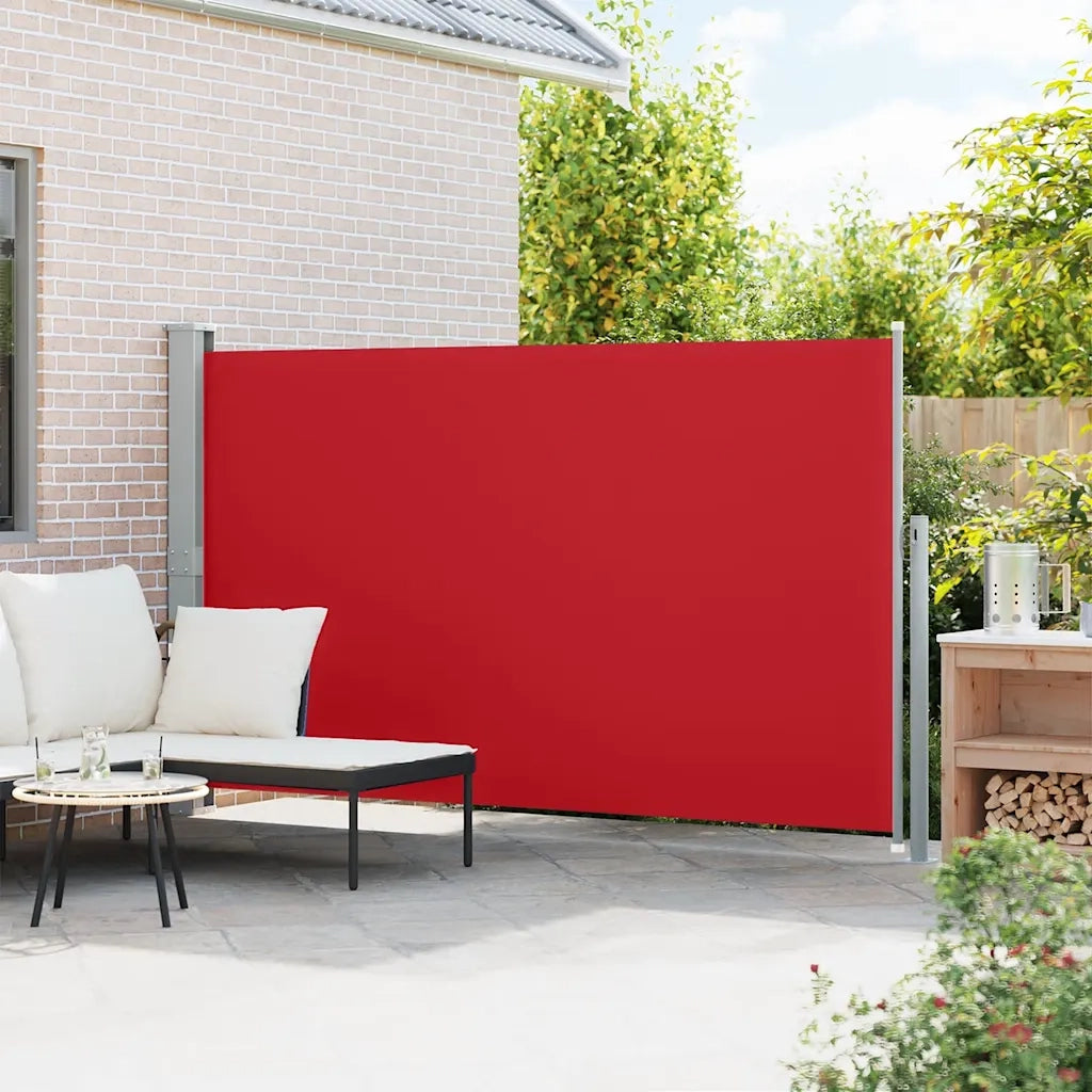 Tenda da Sole | Tenda laterale Retrattile per Patio 170x300 cm Rosso