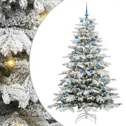Albero di Natale | Decorazioni natalizie Artificiale con Rami Pieghevoli Bianco 210 cm