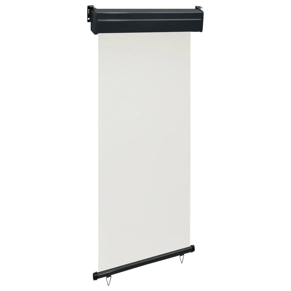 Tenda da sole laterale retrattile/schermo privacy per patio giardino terrazza balcone 80 x 250 cm crema 02_0007039
