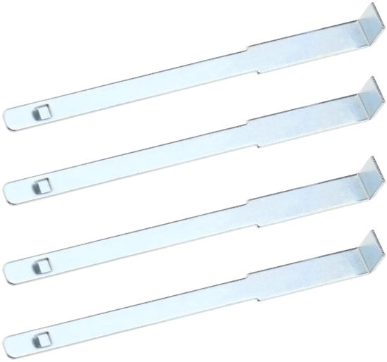 Accessori per auto - Stereo Strumento di rimozione - Set a 4 pezzi - Stabile e duraturo - Argento - Adatto per radio principale Pioneer