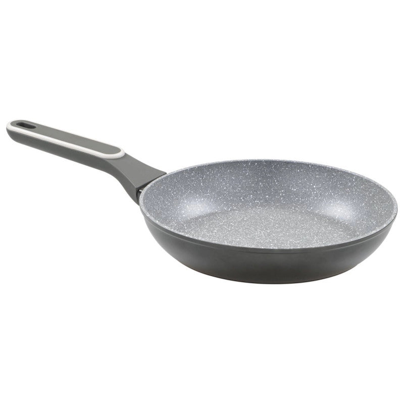 Set di 6 Padelle Alluminio Forgiato 18 Grit Stone Manico Soft Touch Fondo Induzione