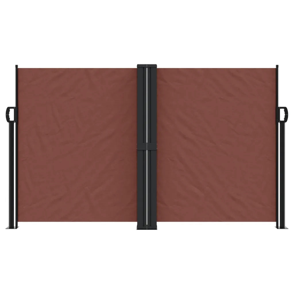 Tenda da Sole Laterale Retrattile Marrone 140x1000 cm