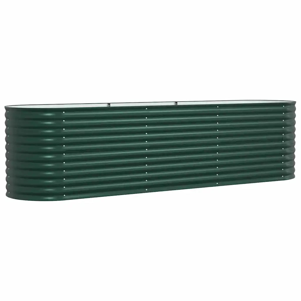 Letto Rialzato Verde 320 x 80 x 81 cm Acciaio 42008123