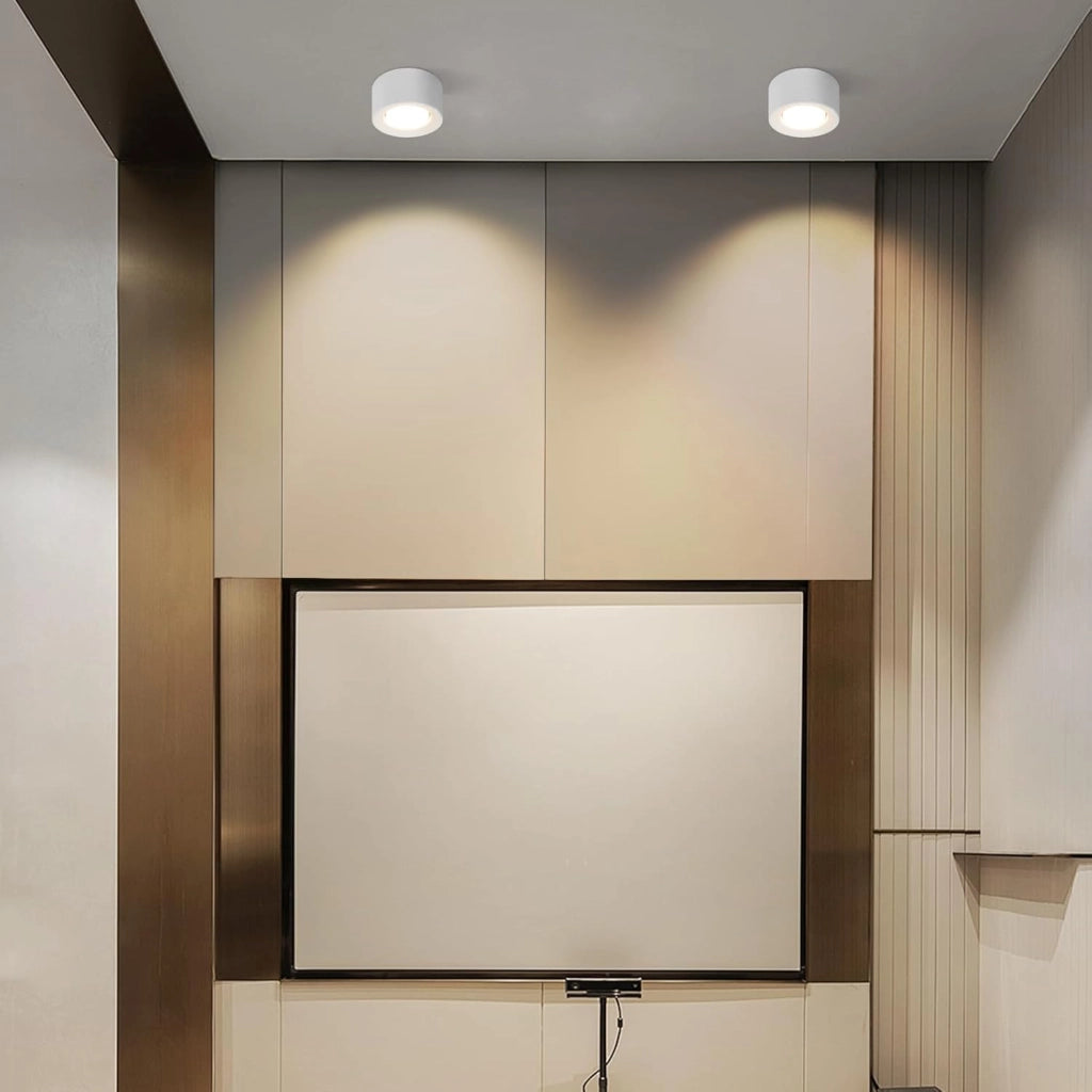 ZMH Lampada da soffitto plafoniera moderna gesso bianco GU10 per cucina soggiorno