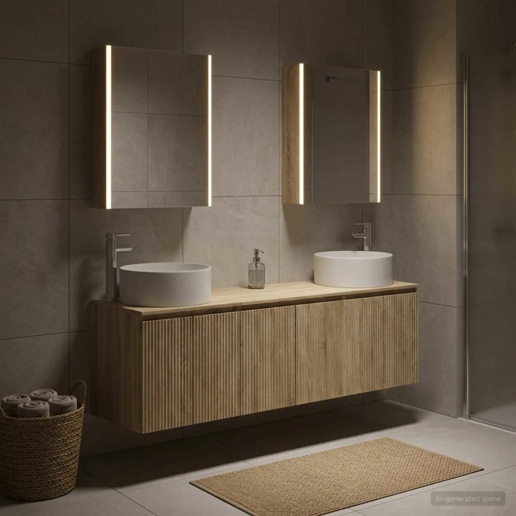 Set di Armadi da Bagno 5 pcs Rovere Sonoma Legno ingegnerizzato 3406569
